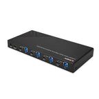 Lindy 4 Port HDMI 4K60, USB 3.0 and Audio KVM Switch