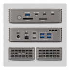 StarTech.com Thunderbolt 5 Dock with NVMe Slot for Mac and Windows, Up to Dual 8K 60Hz or Triple 4K 144Hz, 140W Laptop Charging, 5GbE, 120Gbps Bandwidth Boost