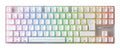 CHERRY MX 8.2 Pro TMR Wireless keyboard Gaming USB + RF Wireless + Bluetooth AZERTY French Silver, White