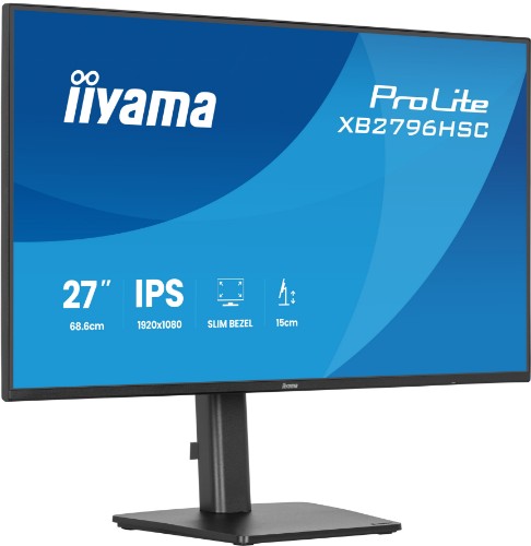 iiyama ProLite 27” Full HD USB-C monitor with IPS panel, 144Hz and height adjustment