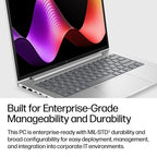 HP EliteBook 6 G2i 14 inch Notebook AI PC Intel Core 5 320 Laptop 35.6 cm (14") WUXGA 16 GB DDR5-SDRAM 512 GB SSD Wi-Fi 7 (802.11be) Windows 11 Pro Silver