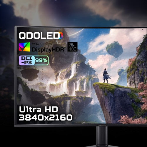 Acer Predator X32X curved QD-OLED gaming monitor - 31.5", QD-OLED, 1700R curve, 4K Ultra HD, 240Hz, 0.03ms, FreeSync Premium, DisplayHDR 400 True Black, HDMI, DP & USB-C