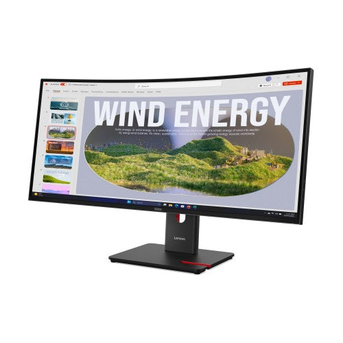 Lenovo ThinkVision T34WD-40 LED display 86.4 cm (34") 3440 x 1440 pixels Wide Quad HD Black
