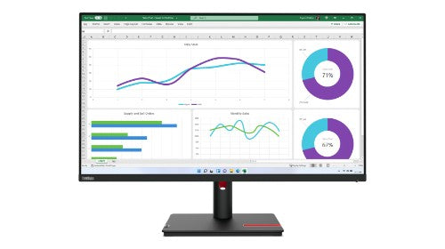 Lenovo ThinkVision T32h-30 computer monitor 80 cm (31.5") 2560 x 1440 pixels Wide Quad HD LED Black