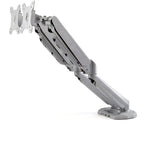 StarTech.com Desk Mount Dual Monitor Arm with USB & Audio, Desk Clamp VESA Mount for up to 32" (17.6lb/8kg) Displays, Ergonomic Full Motion Dual Monitor Arm - Silver