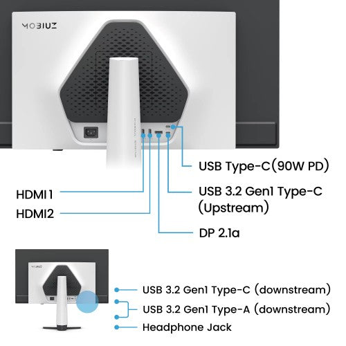 BenQ EX321UZ computer monitor 80 cm (31.5") 3840 x 2160 pixels 4K Ultra HD OLED White