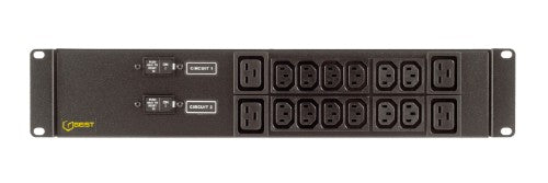 Vertiv EG2XPR166-103IB4PS6-IP44 power distribution unit (PDU) 16 AC outlet(s) Black
