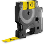 Dymo 18490/S0718080 Ribbon Nylon flexible black on yellow 12mm x 3,5m for Dymo Rhino 6-12mm/19mm/24mm