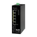 Tripp Lite NGI-U05C2POE4 5-Port Unmanaged Industrial Gigabit Ethernet Switch - 10/100/1000 Mbps, PoE+ 30W, -10° to 60°C, 2 GbE SFP Slots, DIN Mount