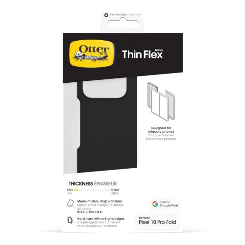 OtterBox Thin Flex Series for Google Pixel 10 Pro Fold, black