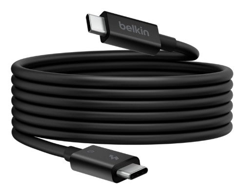Belkin INZ005HQ1MBK Thunderbolt cable 1 m 120 Gbit/s Black