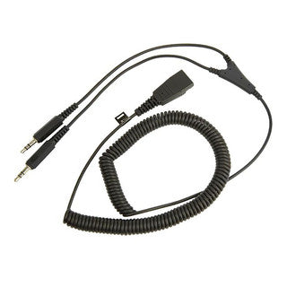 Jabra PC cord - QD to 2x3_5mm