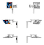 Compulocks Universal Tablet Cling Medical Rolling Cart Extended White