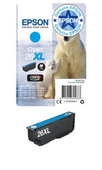Epson C13T26324012/26XL Ink cartridge cyan high-capacity XL, 700 pages 9.7ml for Epson XP 600