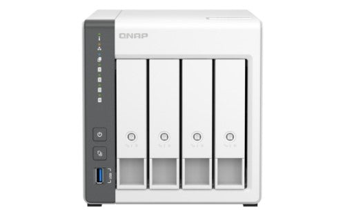 QNAP TS-433 NAS Tower Cortex-A55 4 GB 24 TB HDD QNAP Turbo System White