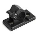 StarTech.com 100 Adhesive Cable Management Clips Black - Network/Ethernet/Office Desk/Computer Cord Organizer - Sticky Cable/Wire Holders - Nylon Self Adhesive Clamp UL/94V-2 Fire Rated - TAA