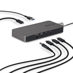 StarTech.com 4-Port Thunderbolt 5 Hub with Thunderbolt Share KVM, 80/120Gbps, 8K Multi-Display, 140W PD, USB-A 10Gbps, TB4 & USB4, MacBook M4 Pro M4 Max M5
