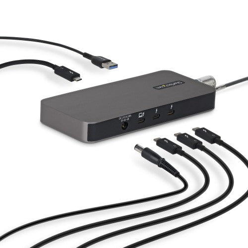 StarTech.com 4-Port Thunderbolt 5 Hub with Thunderbolt Share KVM, 80/120Gbps, 8K Multi-Display, 140W PD, USB-A 10Gbps, TB4 & USB4, MacBook M4 Pro M4 Max M5