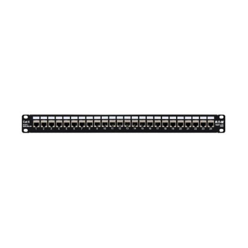 Tripp Lite N254-024-SH 24-Port 1U Rack-Mount STP Shielded Cat6 /Cat5 Feedthrough Patch Panel, RJ45 Ethernet, TAA