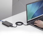 StarTech.com USB4 to Ethernet Adapter, 10GbE, Multi-Gigabit, Thunderbolt Compatible, 10GBASE-T/5G/2.5G NIC, 10G Ethernet Adapter, 0.5m USB4 Cable, Win/Mac, TAA