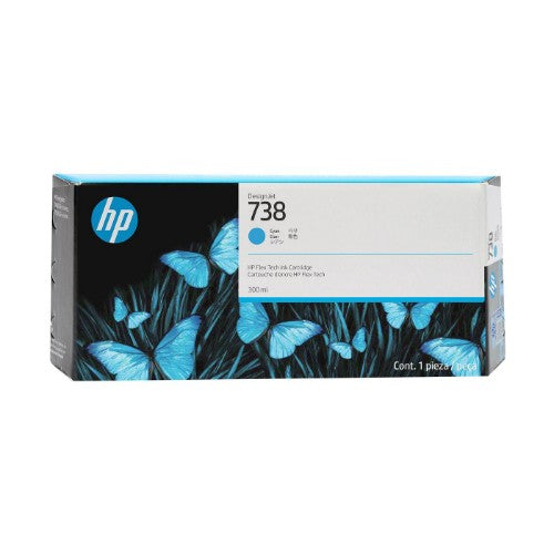 HP 676M6A/738 Ink cartridge cyan 300ml for HP DesignJet T 850/950