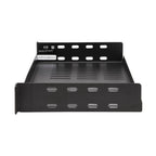 Tripp Lite SRSHELF2P1USHRT SmartRack Cantilever Fixed Steel Rack Shelf - 1U, Vented, 7 in. (17.8 cm) Deep, Holds up to 40 lb. (18 kg)