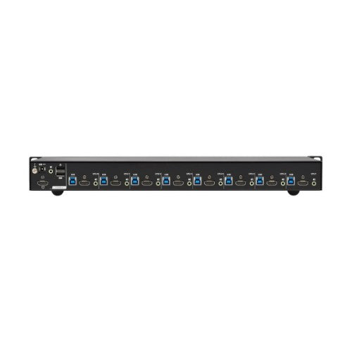 Tripp Lite B024-H4U08 8-Port 4K HDMI/USB KVM Switch - 4K 60 Hz Video/Audio, USB Peripheral Sharing, 1U Rack-Mount
