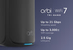 NETGEAR RBE870B Tri-band (2.4 GHz / 5 GHz / 6 GHz) Wi-Fi 7 (802.11be) Black 4 Internal