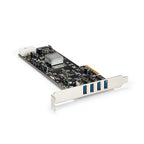 StarTech.com 4 Port USB 3.0 PCIe Card w/ 4 Dedicated 5Gbps Channels (USB 3.2 Gen 1) - UASP - SATA / LP4 Power - PCI Express Adapter Card