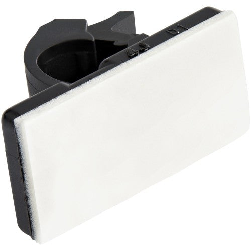 StarTech.com 100 Adhesive Cable Management Clips Black - Network/Ethernet/Office Desk/Computer Cord Organizer - Sticky Cable/Wire Holders - Nylon Self Adhesive Clamp UL/94V-2 Fire Rated - TAA