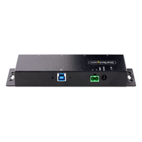 StarTech.com 4-Port Industrial USB 3.0 5Gbps Hub, Rugged USB Hub with ESD Protection, DIN/Wall/Desk Mountable USB-A Hub, USB Expander w/Locking Ports, Heavy Duty - TAA