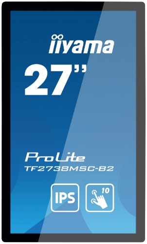 iiyama ProLite 27” 10pt open frame touch monitor with edge-to-edge glass