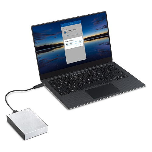 Seagate One Touch STKZ4000401 external hard drive 4 TB 3.5" USB Type-C 3.2 Gen 1 (3.1 Gen 1) Black, Silver