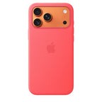Apple iPhone 17 Pro Max Silicone Case with MagSafe – Bright Guava
