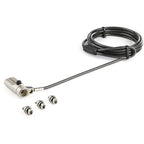 StarTech.com 6.6ft (2m) 3-in-1 Universal Laptop Cable Lock - 4-Digit Combination Laptop/Desktop Security Cable Lock Compatible w/ K-Slot, Nano & Wedge Slot Computer - Anti-Theft Steel Cable - TAA