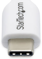 StarTech.com 6.6ft (2m) USB-C Charging Cable, Charge & Sync, 60W (3A) PD, USB 2.0 Laptop Charger Cable - White USB C Charging Cord
