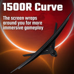 Acer NITRO XZ2 Nitro XZ322QUV3 curved gaming monitor - 31.5", 1500R, Quad HD, 180Hz, 1ms, FreeSync, DisplayHDR 400, HDMI & DP