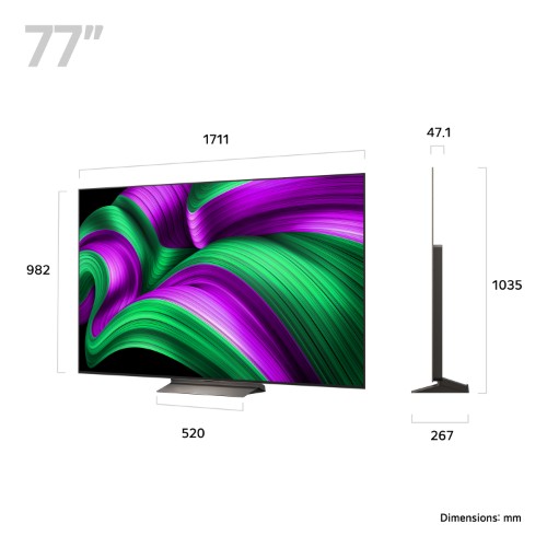 LG OLED77C56LB.AEK TV 195.6 cm (77") 4K Ultra HD Smart TV Wi-Fi Brown