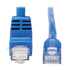 Tripp Lite N204-015-BL-UP Up-Angle Cat6 Gigabit Molded UTP Ethernet Cable (RJ45 Right-Angle Up M to RJ45 M), Blue, 15 ft. (4.57 m)
