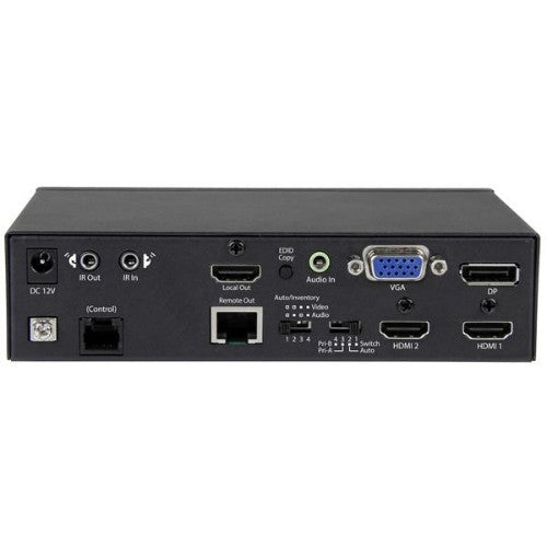 StarTech.com Multi-Input HDBaseT Extender with Built-in Switch - DisplayPort, VGA and HDMI Over CAT5e or CAT6 - Up to 4K - TAA