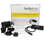 StarTech.com 3-Port USB-C Hub with Gigabit Ethernet - USB-C to 3x USB-A - USB 3.0 (5Gbps) - Includes Power Adapter - TAA