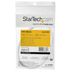 StarTech.com 3ft (1m) USB-C Fast Charging Cable, Rugged, Charge & Sync, 60W (3A) PD, USB 2.0, White TPE Jacket and Aramid Fiber - USB C Charging Cord
