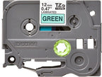 Brother TZE-731 DirectLabel black on green Laminat 12mm x 8m for Brother P-Touch TZ 3.5-18mm/6-12mm/6-18mm/6-24mm/6-36mm