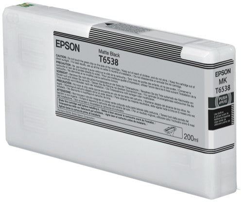 Epson C13T65380N/T6538 Ink cartridge black matt 200ml for Epson Stylus Pro 4900