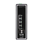 Tripp Lite NGI-M04C2 4-Port Managed Industrial Gigabit Ethernet Switch - 10/100/1000 Mbps, 2 GbE SFP Slots, -40° to 75°C, DIN Mount