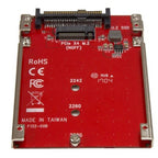 StarTech.com M.2 to U.2 Adapter - For M.2 PCIe NVMe SSDs - PCIe M.2 Drive to 2.5" U.2 (SFF-8639) Host Adapter - M2 SSD Converter, Red - TAA