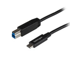 StarTech.com 3ft (1m) USB-B to USB-C Cable, USB 10Gbps, Data Cord, USB 3.2 Gen 2, USB-C Data Transfer Cable