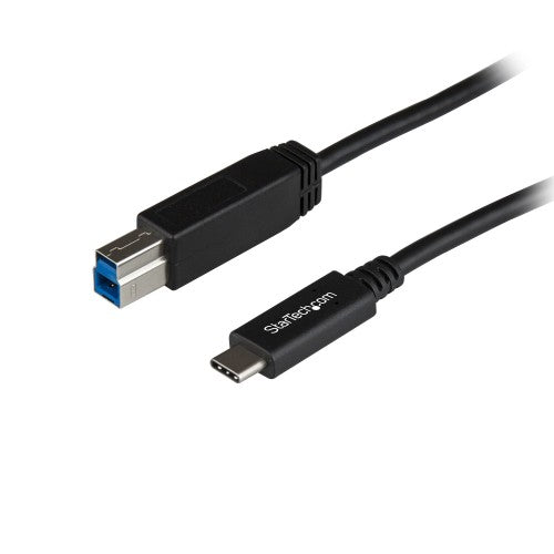 StarTech.com 3ft (1m) USB-B to USB-C Cable, USB 10Gbps, Data Cord, USB 3.2 Gen 2, USB-C Data Transfer Cable