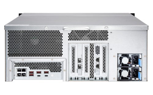 QNAP TS-h2483XU-RP NAS Rack (4U) Intel Xeon E E-2236 128 GB DDR4 0 TB QuTS hero Black