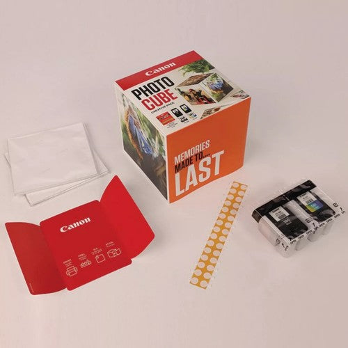 Canon 3713C013/PG-560+CL-561 Printhead cartridge multi pack black + color Cube white pink +PP201 40 sheet 13x13cm 7,5ml + 8,3ml Pack=2 for Canon Pixma TS 5350